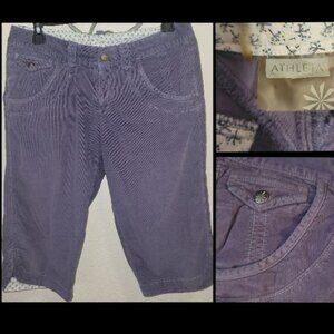 Athleta Corduroy Stretch Capris Crop Y2K Size 6